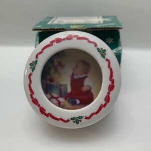 Baby Boy's First Christmas Trinket Box